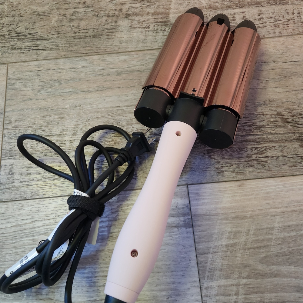 Lange Triple Barrel Pink and Black Hair Styler - Picture 5 of 8